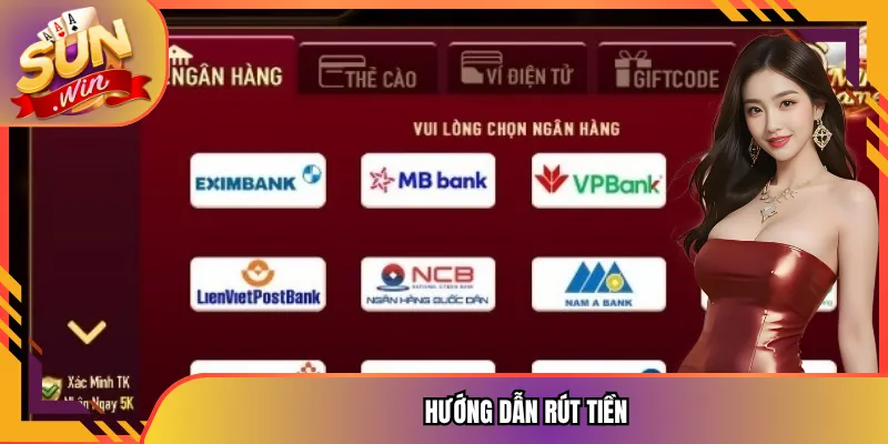 hướng dẫn rút tiền